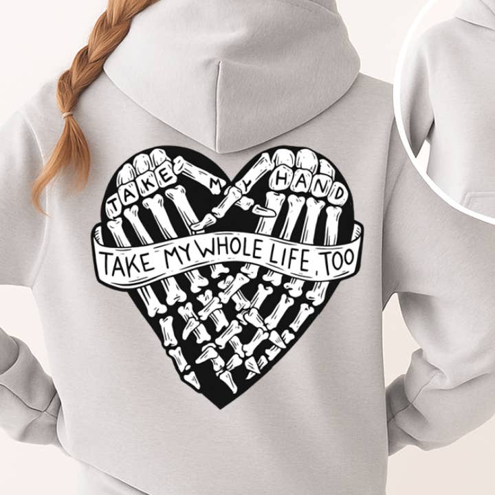 Camiseta Cuello Redondo Esqueleto Corazón Toma Mi Mano para venta al por mayor de STRONG N FREE CDN