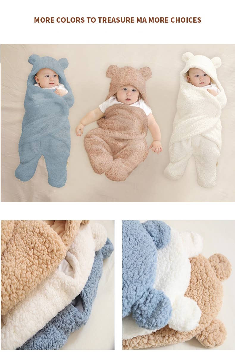 Mix Match Colors Cozy Swaddle Sleeping Bags warm wearable Infant for wholesale on Faire6