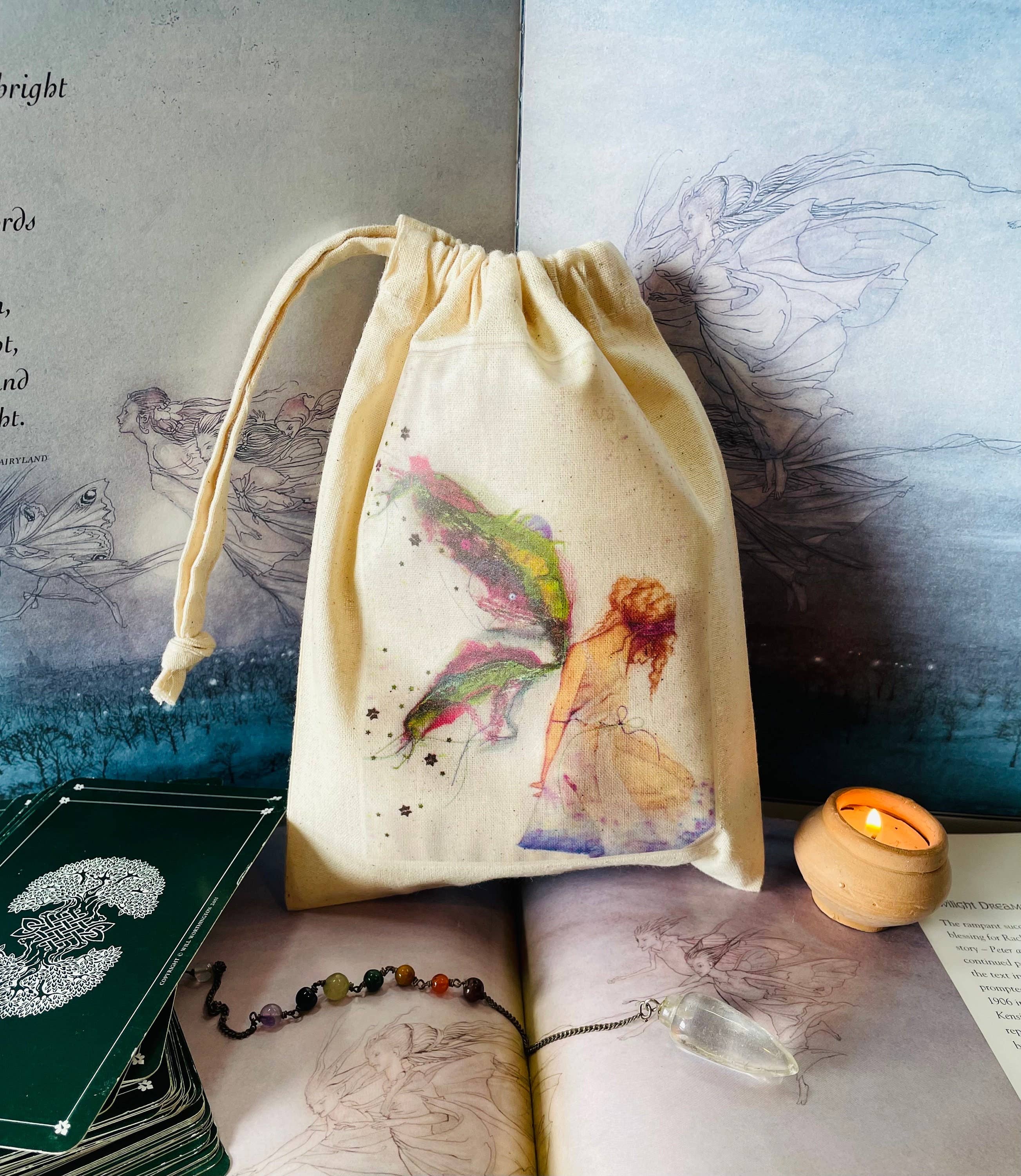 FreeRangeFaeries - Wholesale Pouch - Women's - Fabric Faerie Tarot Pouch 2