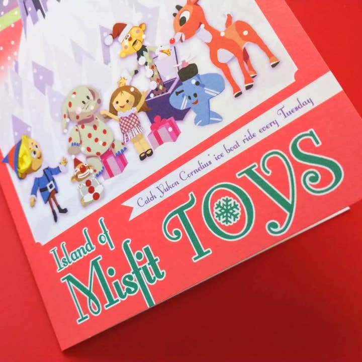 BoyPilot Goods - Wholesale Christmas Card - Misfit Toys Card - Rudolph Nostalgic Christmas Card1
