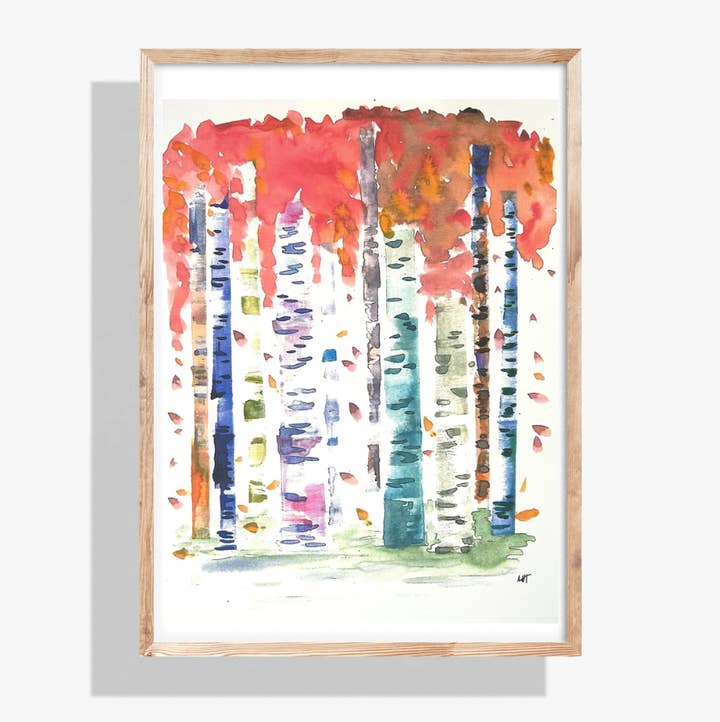 One Light Studio - Wholesale Art Print - "Birch Trees"