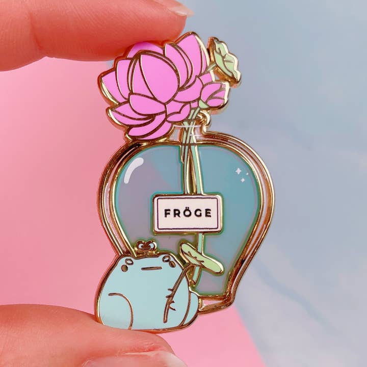 Perfume Frog Pin for wholesale by Rainylune