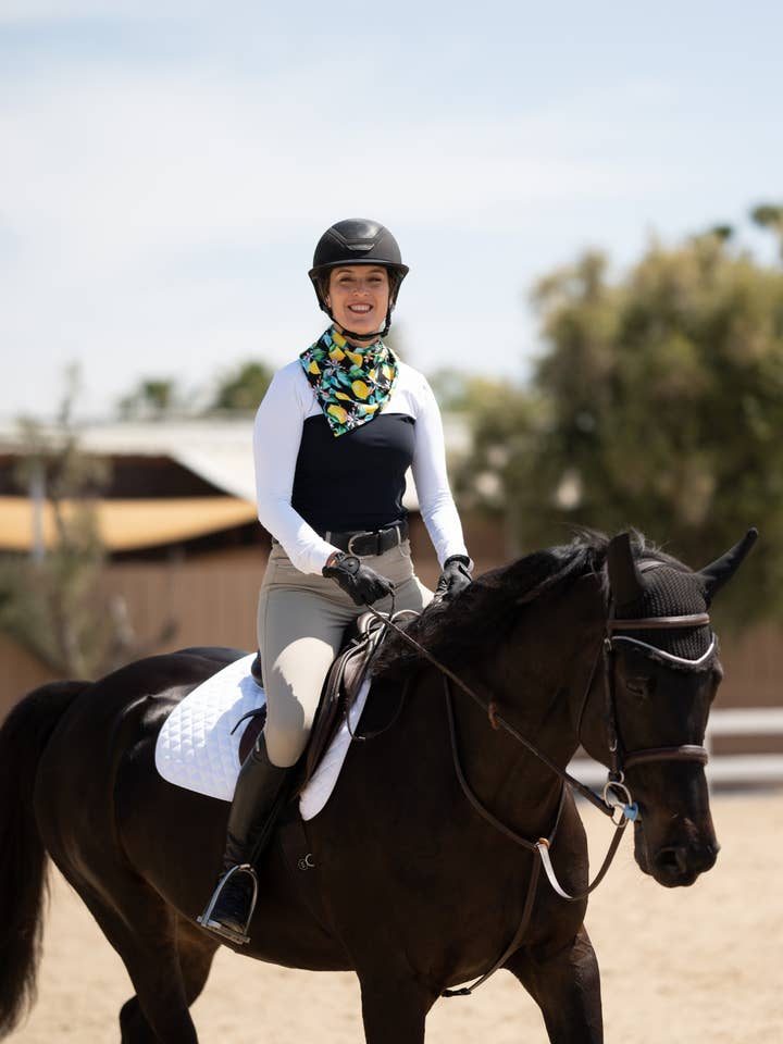 Bandana Magnética com Impressão Limão por atacado de Elevated Equestrian