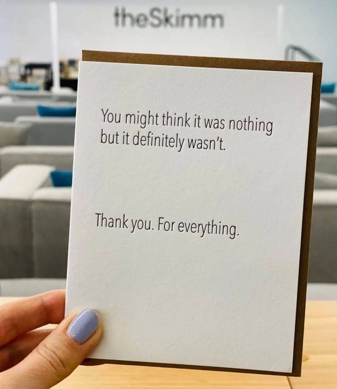 Pretty Alright Goods - Wholesale Thank You Card - Not Nothing - Thank You Card1