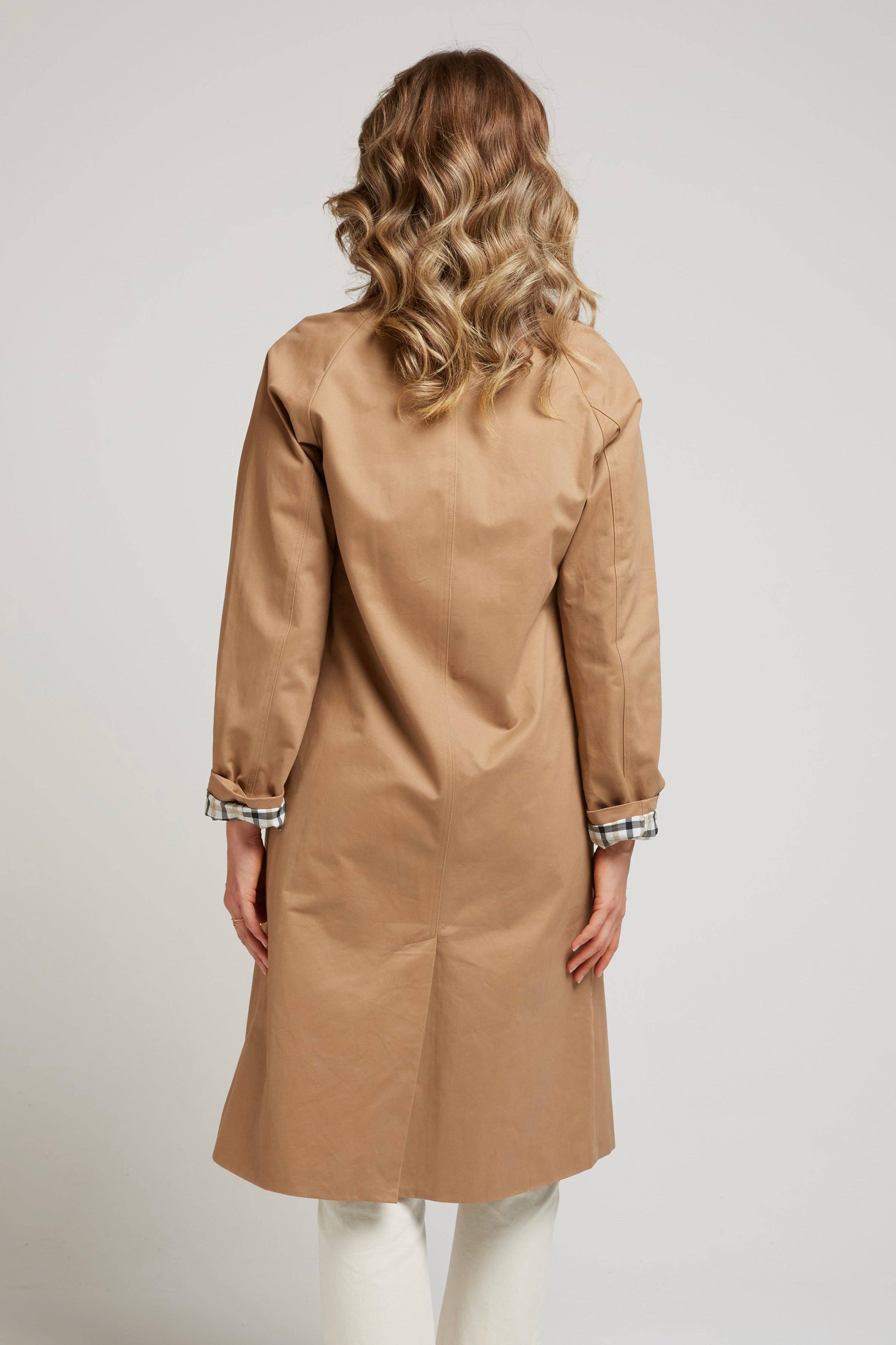 Andy & Lucy - Venta al por mayor Gabardina - Mujer - MANCHESTER - Trench coat largo con forro a cuadros12