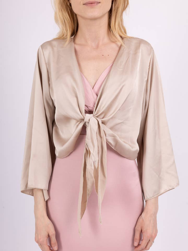 Marie June - Wholesale Jacket - Women's - Satin bolero jacket - E224