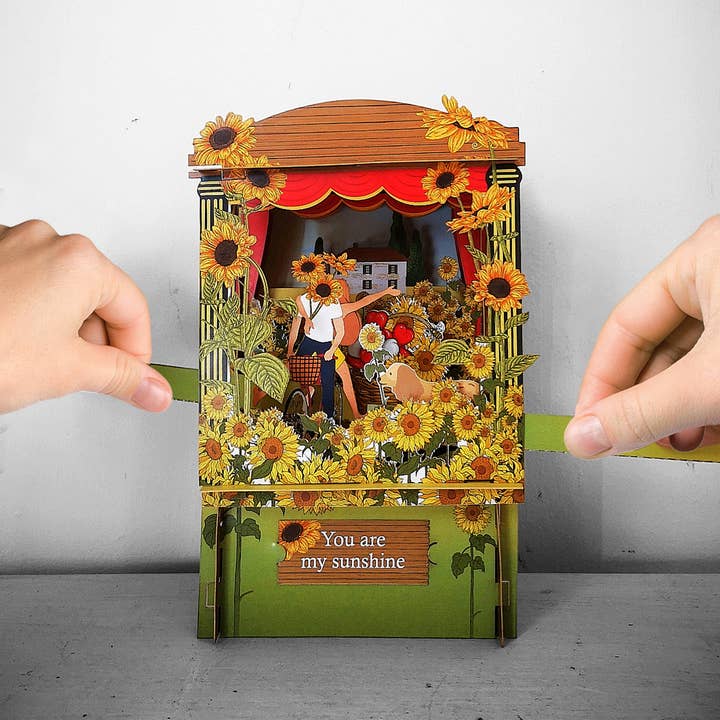 Interactive Paper Theatre Everyday Greeting Card for wholesale by Alljoy Design