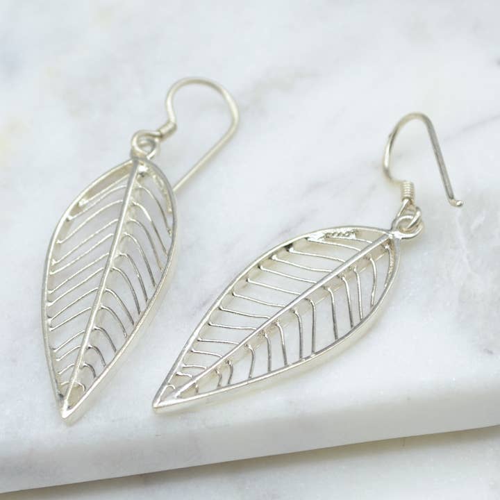 Didi Bahini Fair Trade - Wholesale Dangle Earrings - Willow Silver Earrings0