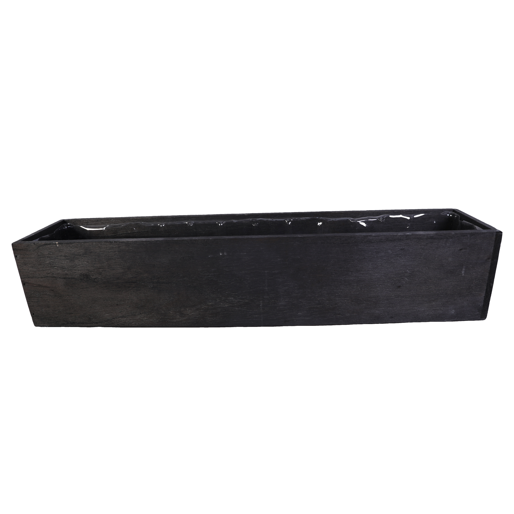 SWS BASKETS AND HOME DECOR - Wholesale Planter Box - Wood Planter Boxes with Liner Floral Accessories 20X3.75"2