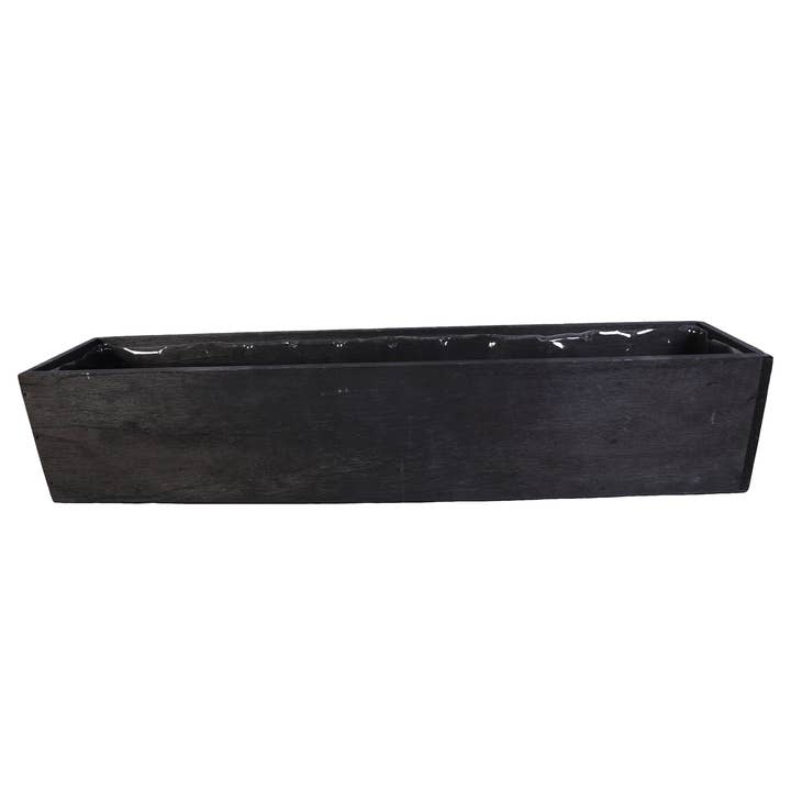 SWS BASKETS AND HOME DECOR - Wholesale Planter Box - Wood Planter Boxes with Liner Floral Accessories 20X3.75"2