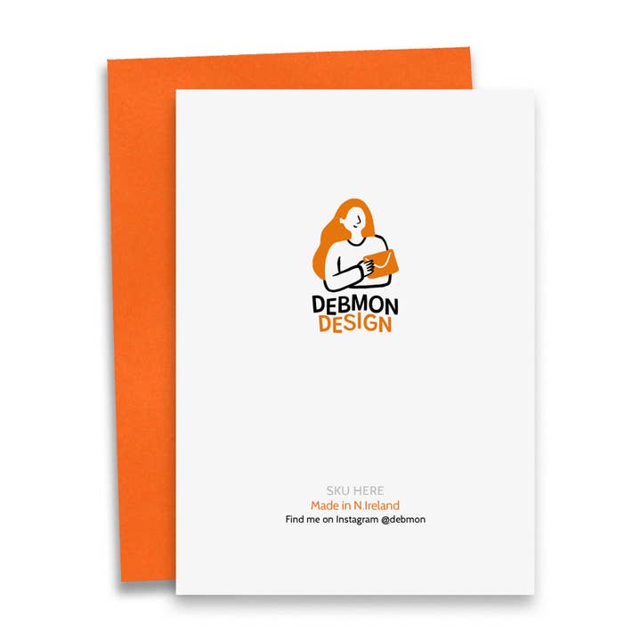 Debmon Design - Wholesale Birthday Card - Author Birthday Card for February | Book Lovers1