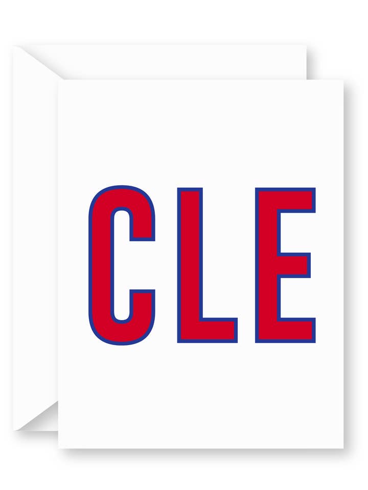 Cleveland Greeting Card for wholesale by Impress Design Studio