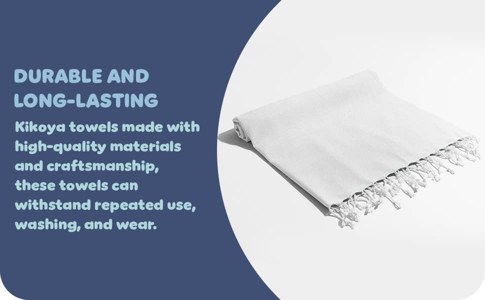 Kikoya - Wholesale Beach Towel - White Beach Towel Tie-dye Sublimation Blanks Tiedye Quickdry24