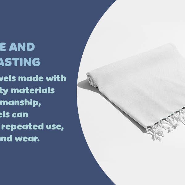 Kikoya - Wholesale Beach Towel - White Beach Towel Tie-dye Sublimation Blanks Tiedye Quickdry24