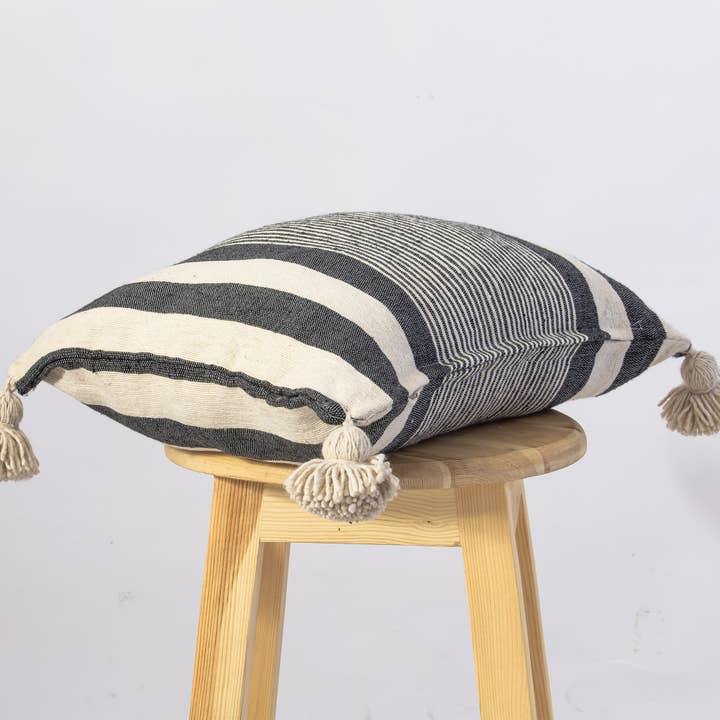 woolsouk ( We handle U.S. import procedures for you ) - Venta al por mayor Cojín decorativo - Colcha de almohada marroquí-dormitorio almohada-salón decoración-gris1