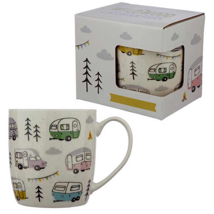 Puckator Ltd – wholesale Coffee mug – Wildwood Caravan Porcelain Mug