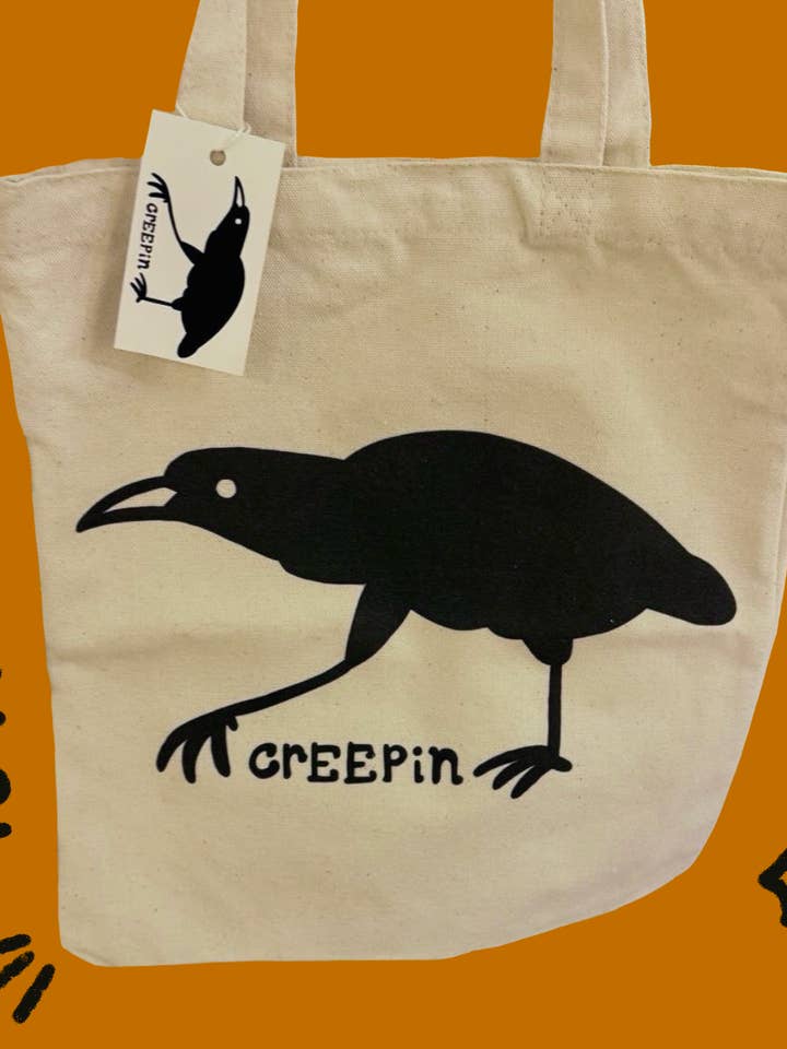 Creepin Tote Bag for wholesale by Lily Wenndt Illustration