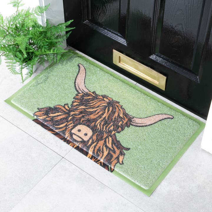Highland Cow deurmat (70 x 40 cm) voor wholesale door Artsy Mats