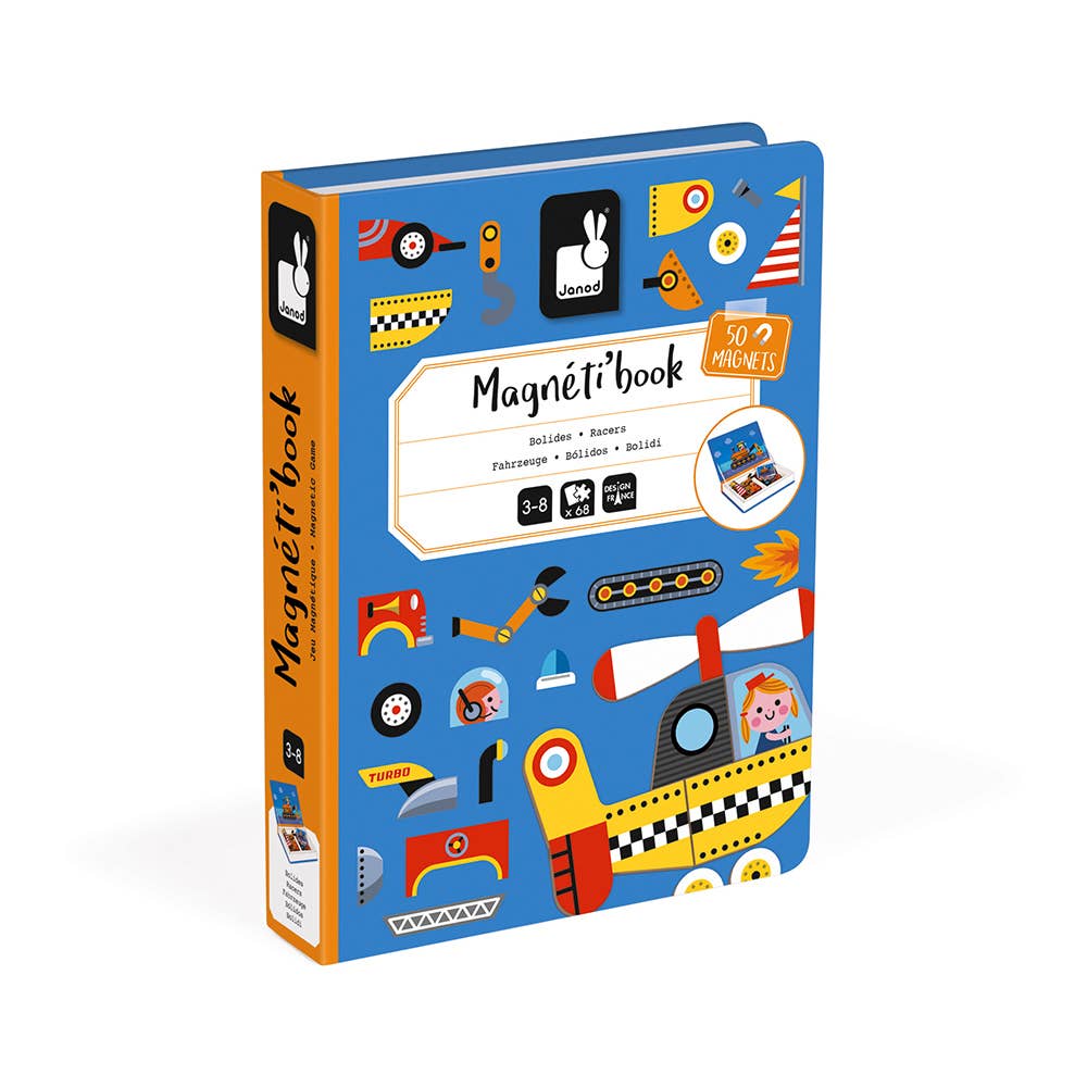 Janod - Wholesale Toy Set - Kids - Magneti'book - Racers3