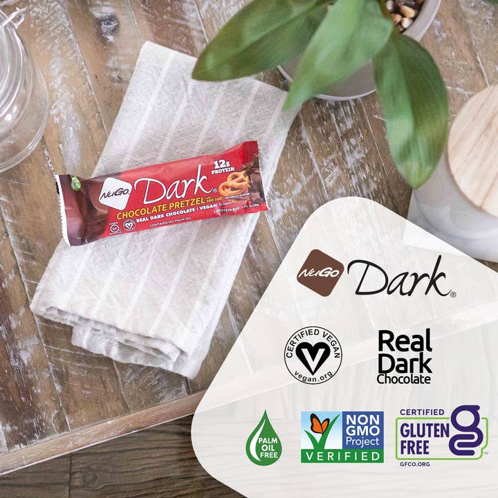 NuGo Nutrition - Wholesale Snack Bar - NuGo Dark Chocolate Pretzel Protein Bar