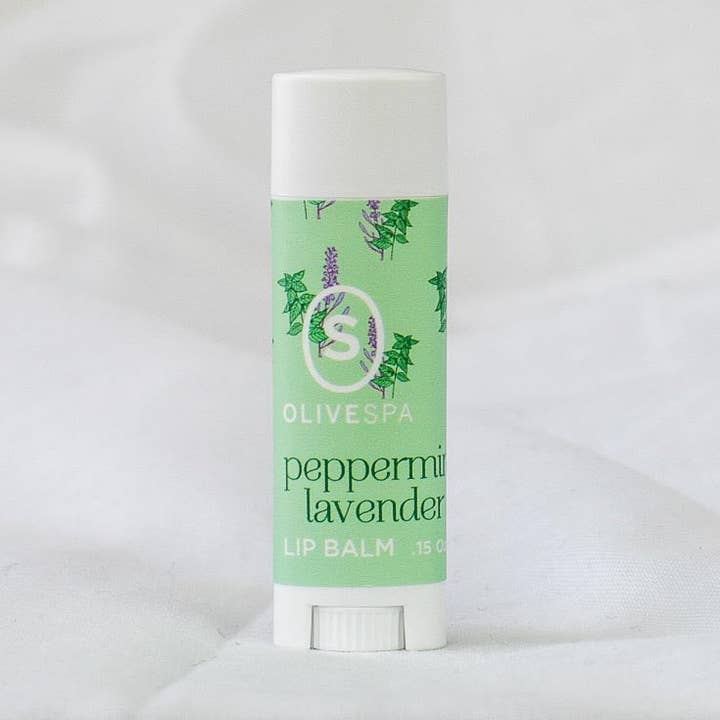 Peppermint Lavender Lip Balm for wholesale by OLIVESPA