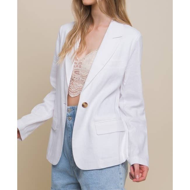 Paperdoll - Wholesale Blazer - Women's - Linen Classic Look Fine Blazer8