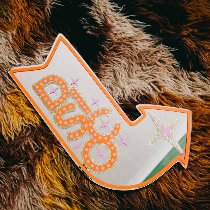 Printed Weird - Vente Miroir mural - Miroir enseigne DISCO Motel1