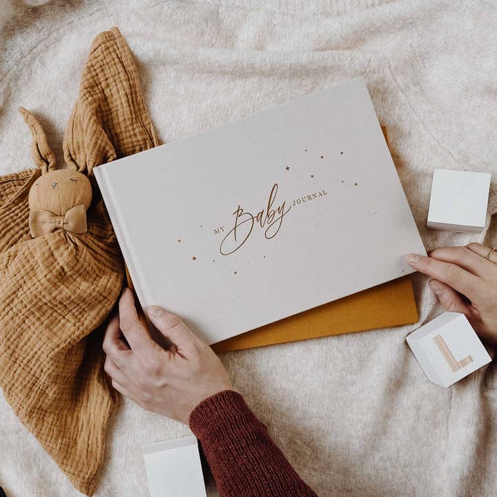 Blush And Gold - Wholesale Journal/Diary - Maternity - My Baby Journal (Ivory) newborn keepsake memory book gift