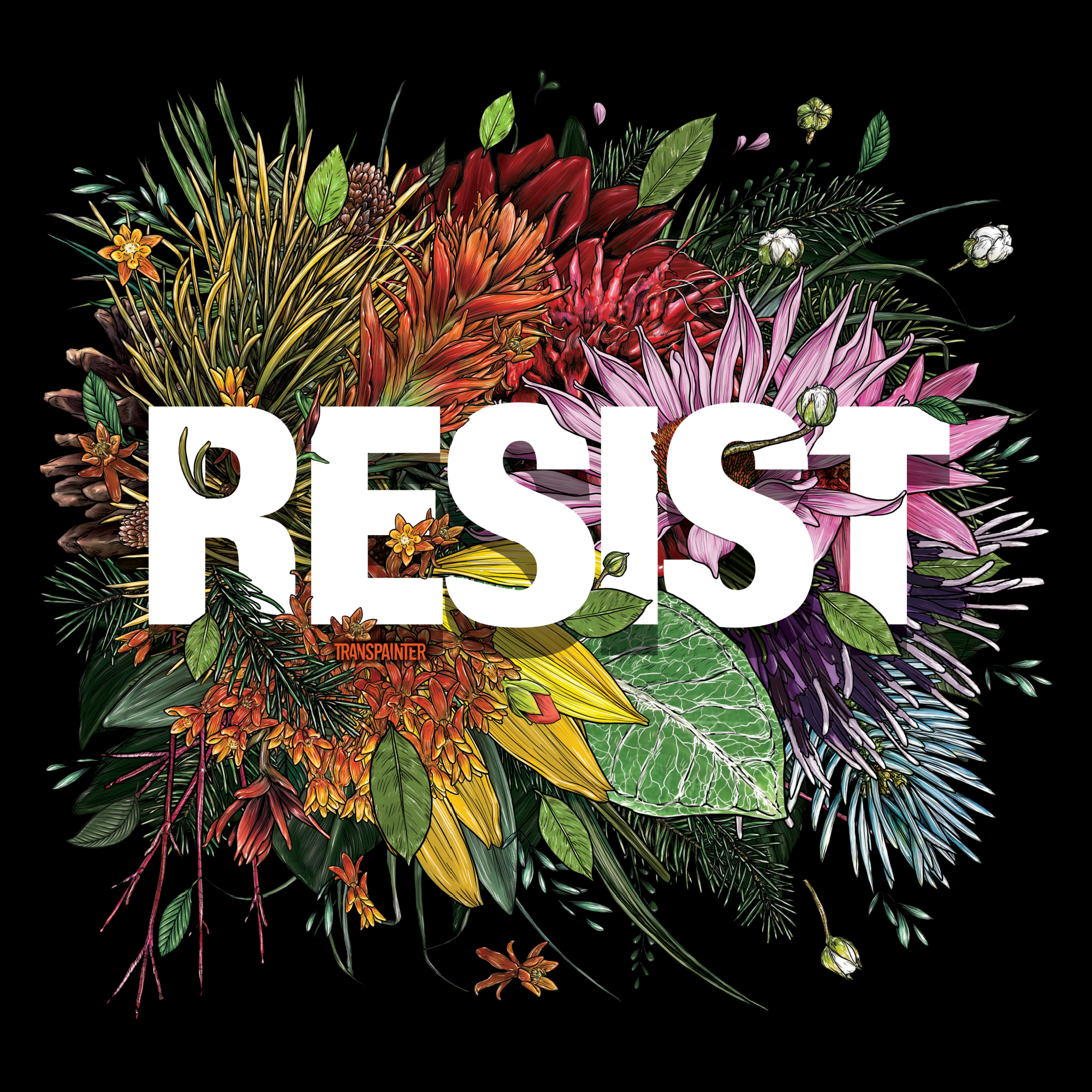 Transpainter - Wholesale Screen Printed T-Shirt - Unisex - RESIST TeeShirt | Resist TShirts | No Kings Protest Apparel | Resist Facism16