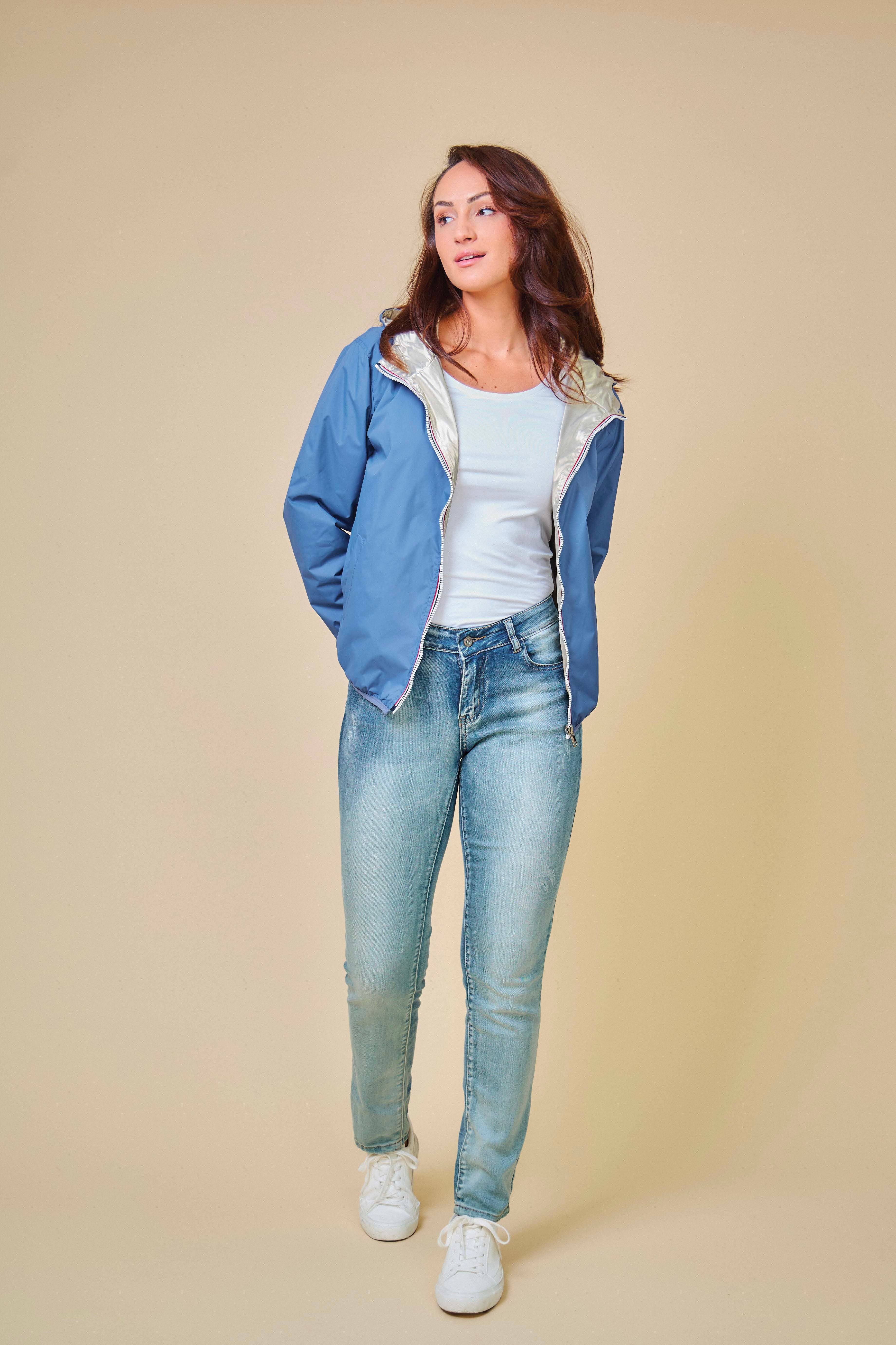 Escandelle Paris - Wholesale Parka - Women's - Short Reversible Waterproof Solid Parka4