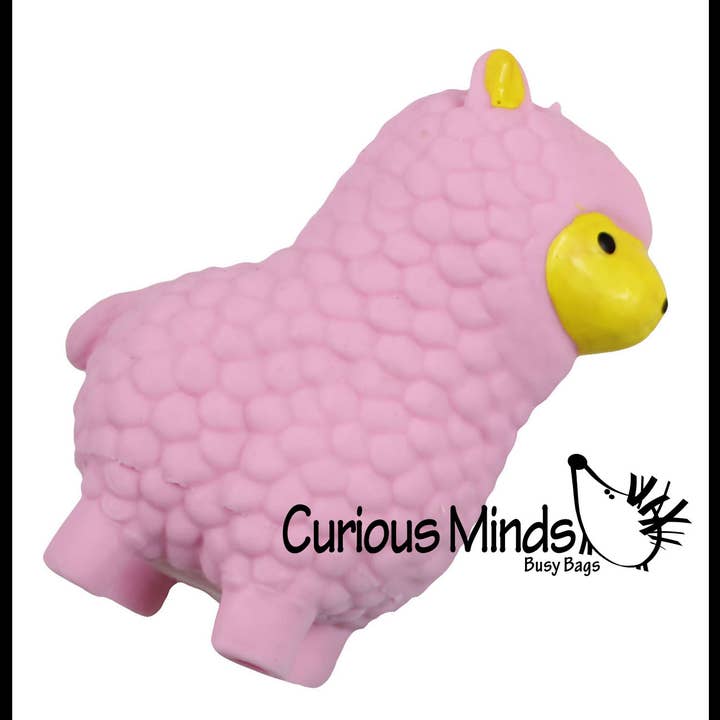 Curious Minds Toys – wholesale Squishy toy – Kids & Baby – 1 Cute Alpaca / Llama Soft Fluff- Filled Squeeze Stress Ball3