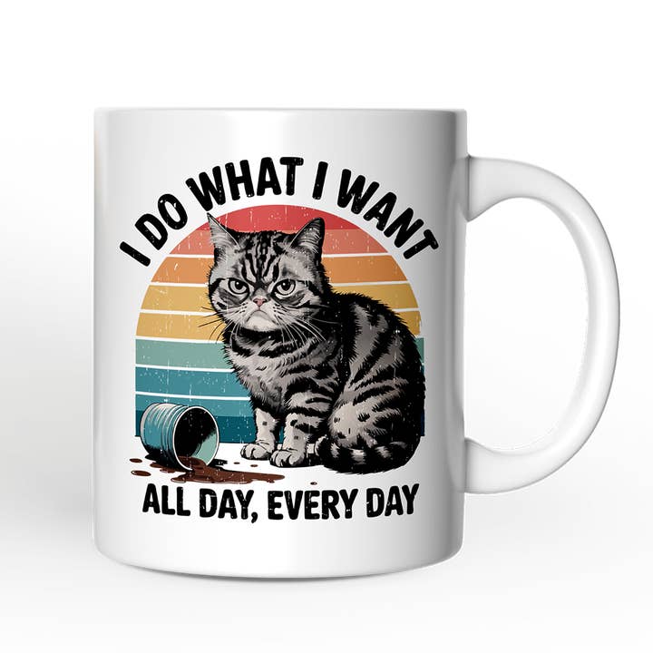 OrnamentallyYou - Wholesale Coffee mug - I Do What I Want Cat Gift Mug6