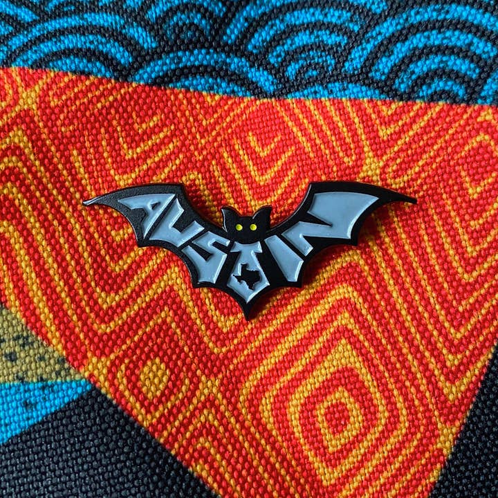 Austin Bat - Pin de Esmalte Suave por atacado de NateDuval.com