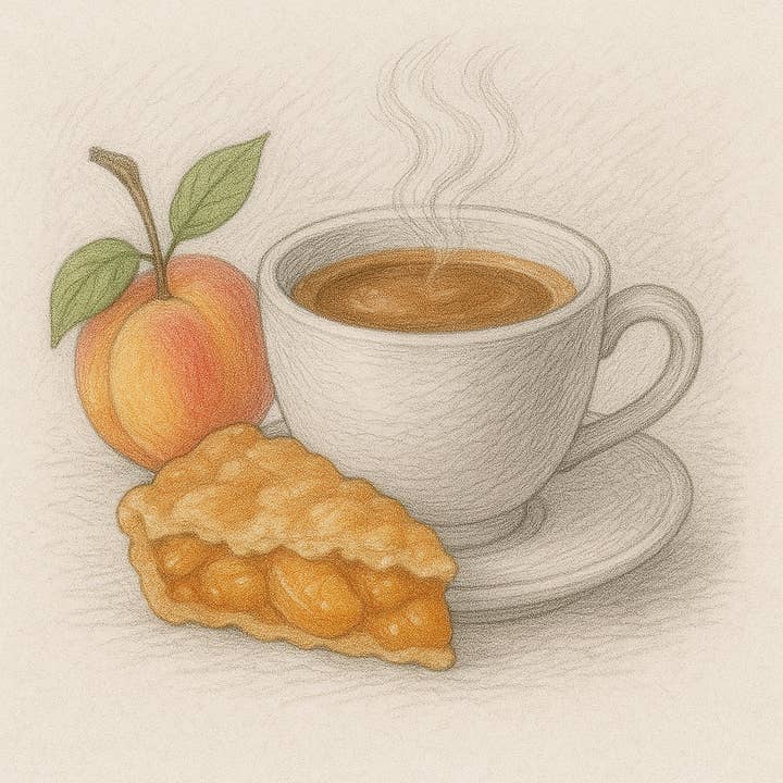 Peach Cobbler Coffee - Private Label for wholesale by JavaMania Coffee Roastery