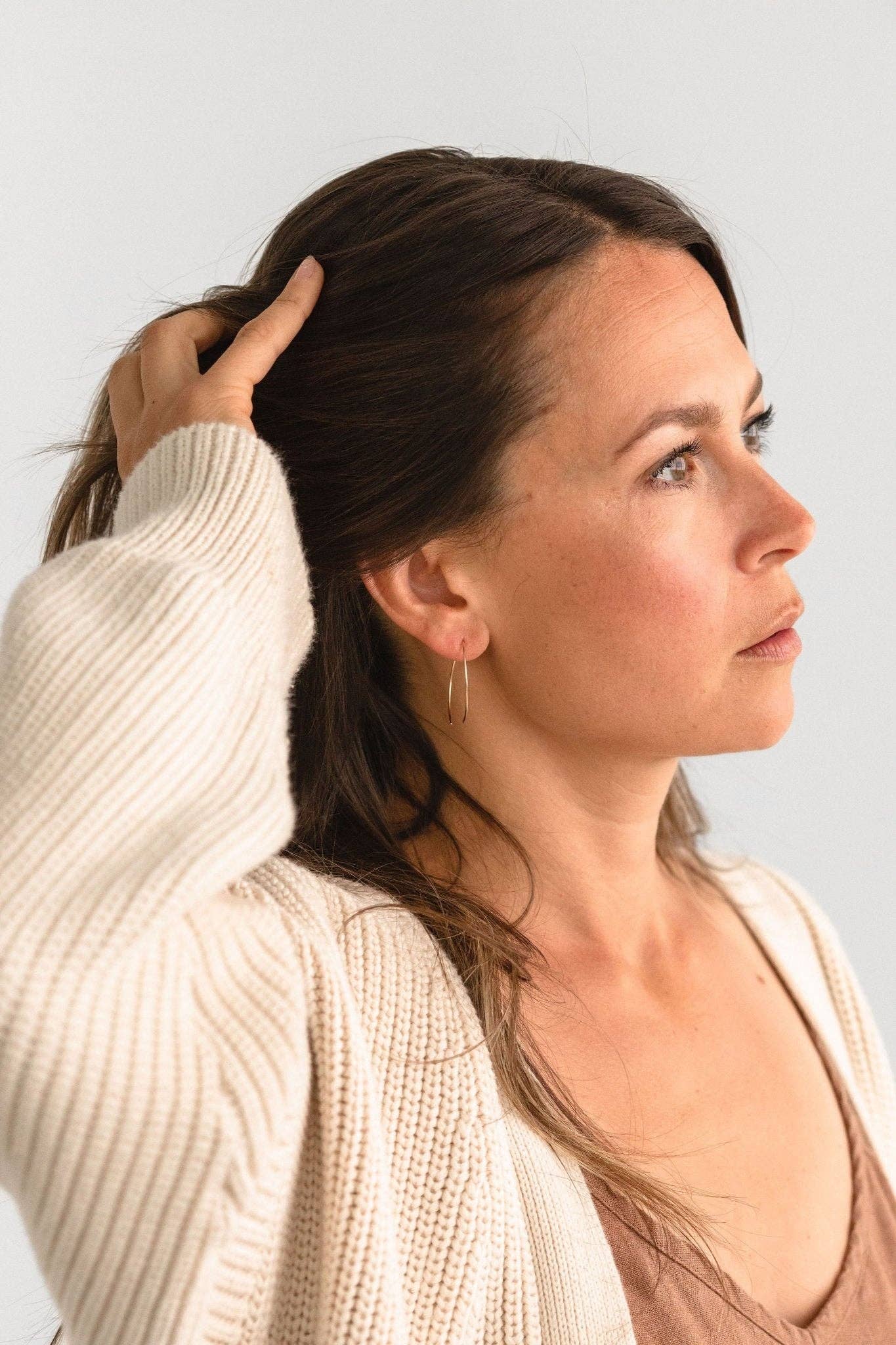 Sheena Marshall Jewelry - Wholesale Hoop Earrings - Poppy Threader Earrings | Gold Fill4