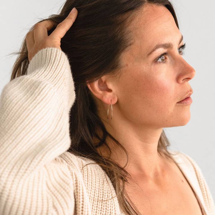 Sheena Marshall Jewelry - Wholesale Hoop Earrings - Poppy Threader Earrings | Gold Fill4