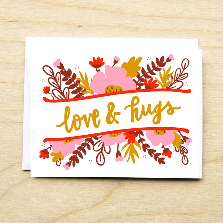 Carte d'amour et de câlins pour la vente par KTF Design Co.