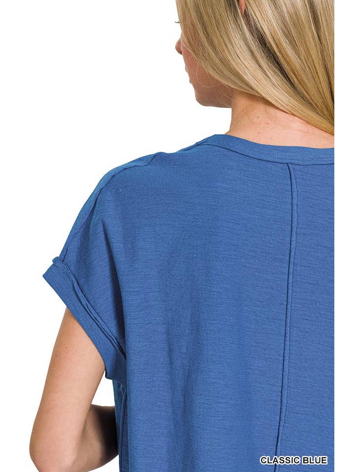 Vanilla Monkey - Wholesale Knit Top - Women's - Cotton Slub Round Neck Short Sleeve Tee11