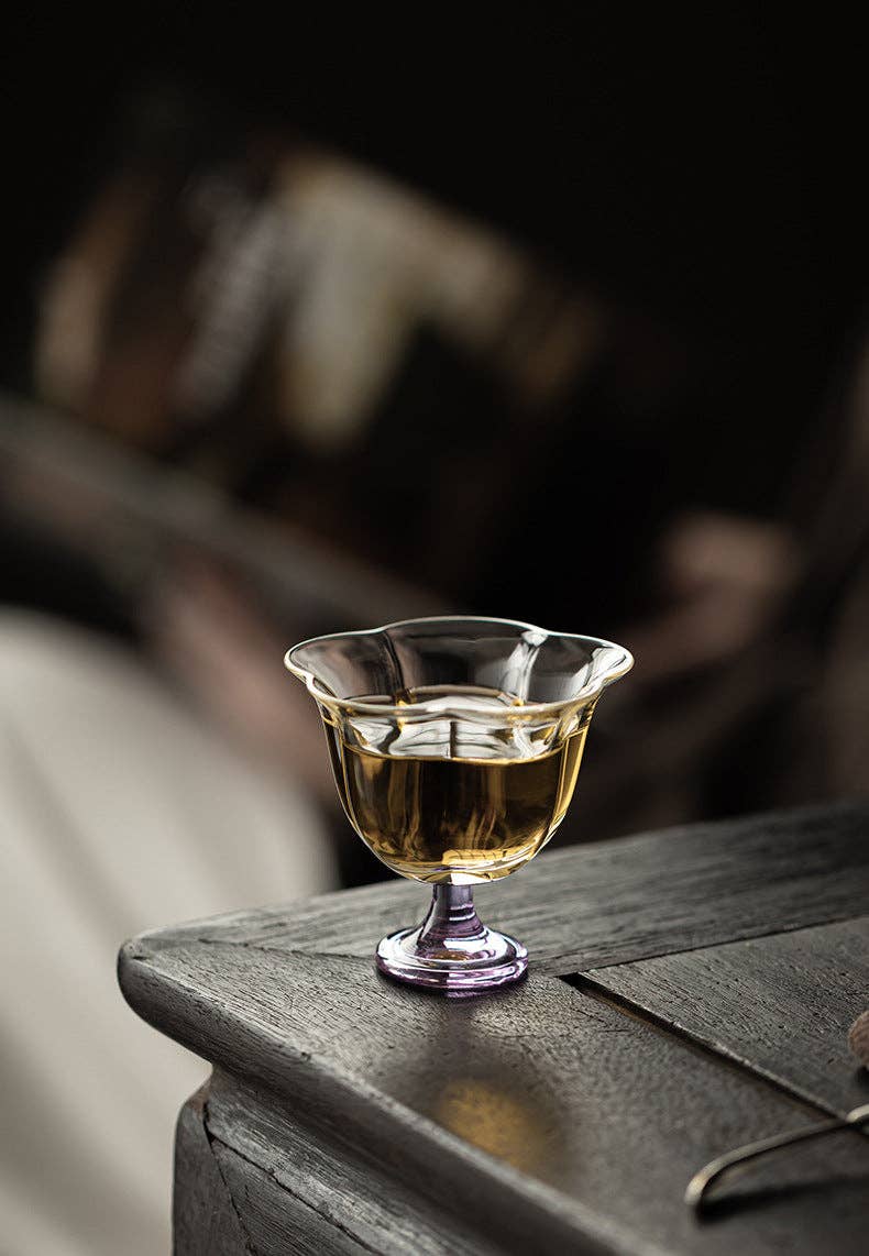 Gohobi （We cover U.S. import duties） - Vente Tasse à café/thé - Gohobi Tasse à Thé Haute en Verre Borosilicate avec Pied – Tasse Maître Transparente Résistante à la Chaleur pour Thé Gongfu, Vaisselle à Thé Chinoise pour Usage Domestique14