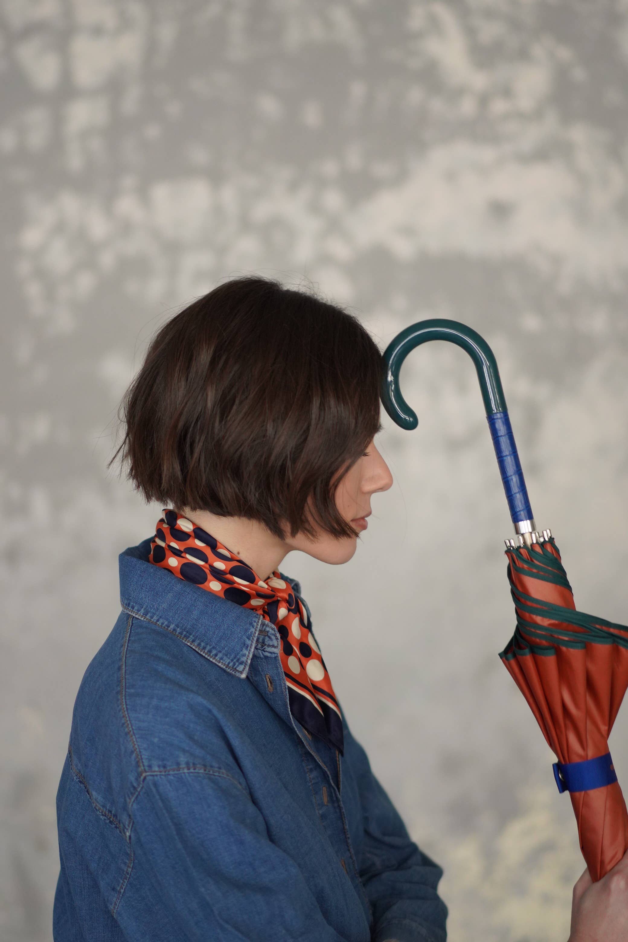 Ezpeleta – Engroshandel Paraply - Dame – EZPELETA Glat Auto Paraply med designdetaljer9