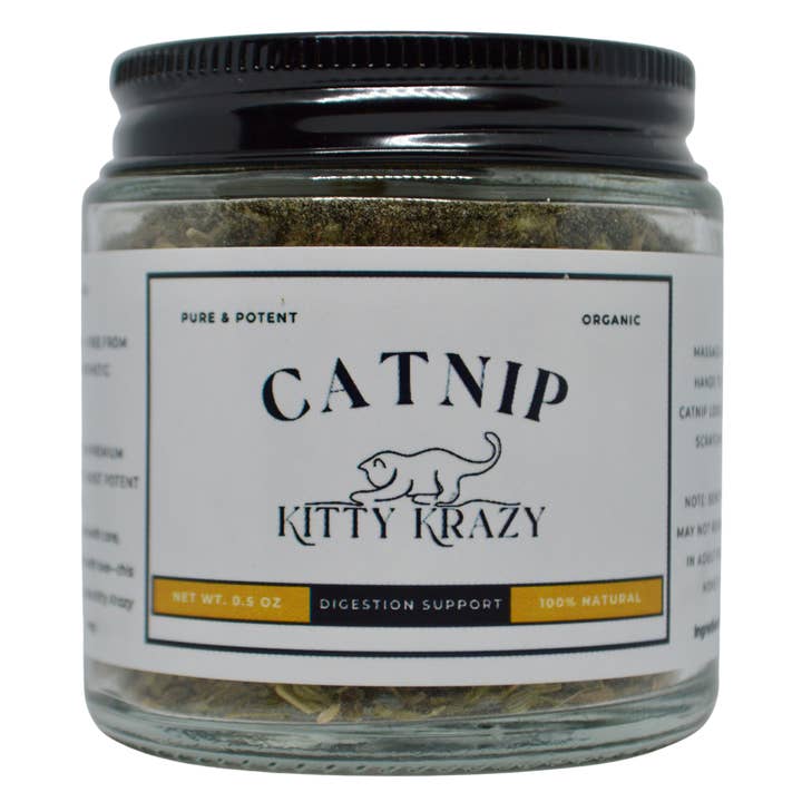 Kitty Krazy Digestion Support Top-Shelf Catnip Blend 0.5 OZ for wholesale by Kitty Krazy