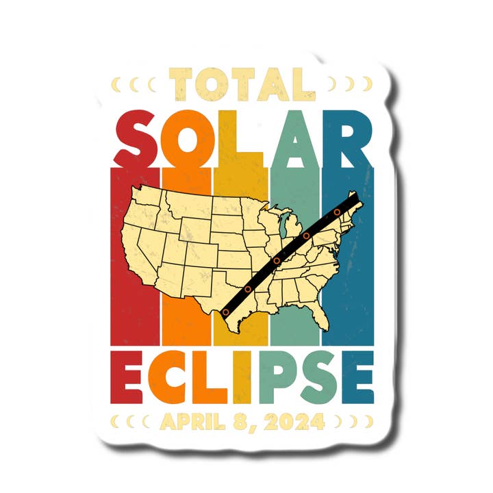 Total Solar Eclipse april 8 2024 for wholesale by Lyrical River Designs