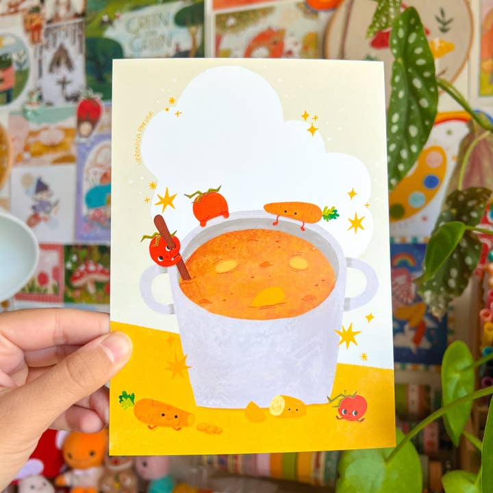 Good Soup Print for wholesale by Veronica Porlier Illustrations