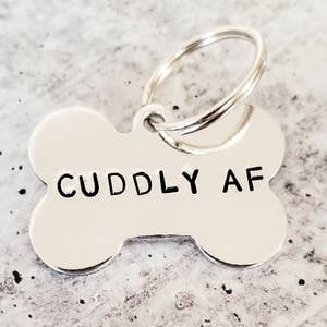 Wholesale 100Pcs Dog ID Tags Laser Engraving Bone Tags Name Plate  Personalized Customized Name ID Tags Dogs Pendant Pet Tag - AVP Blanks