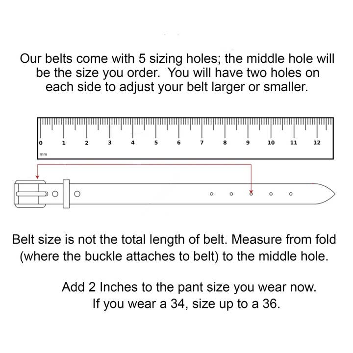 Oowee Products - Wholesale Belt - Unisex - Full Grain Leather Belt 1.25-inch - PICK COLOR & LENGTHS8