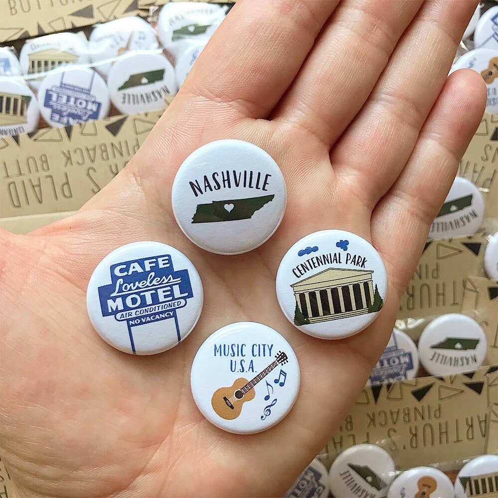 Arthur's Plaid Pants - Wholesale Lapel Pin/Button - Nashville - pins or magnets0