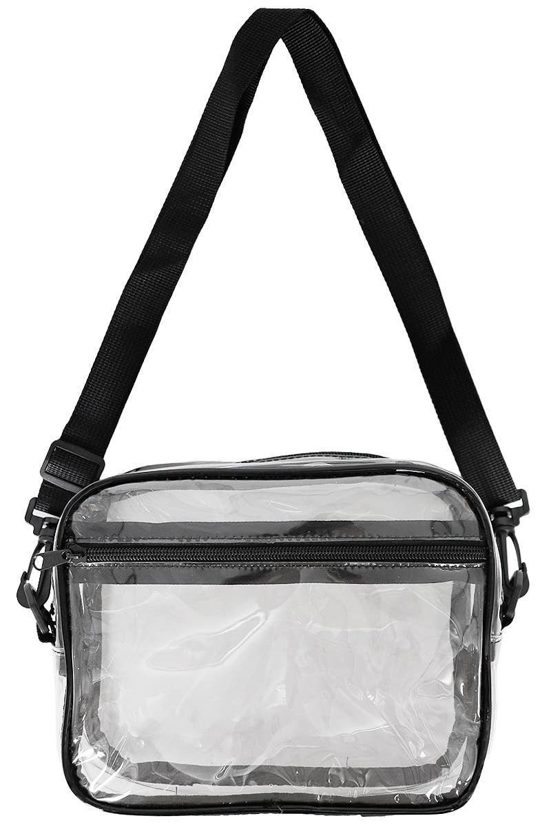 Cap Zone - Wholesale Crossbody Bag - Women's - Clear Pvc Crossbody Messenger Travel Bag3