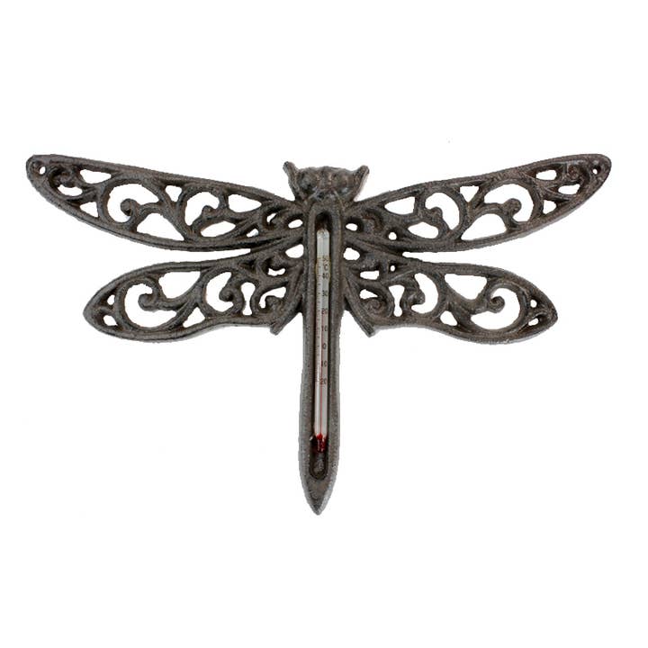 Thermomètre en fonte de style libellule pour la vente par Koppers Home