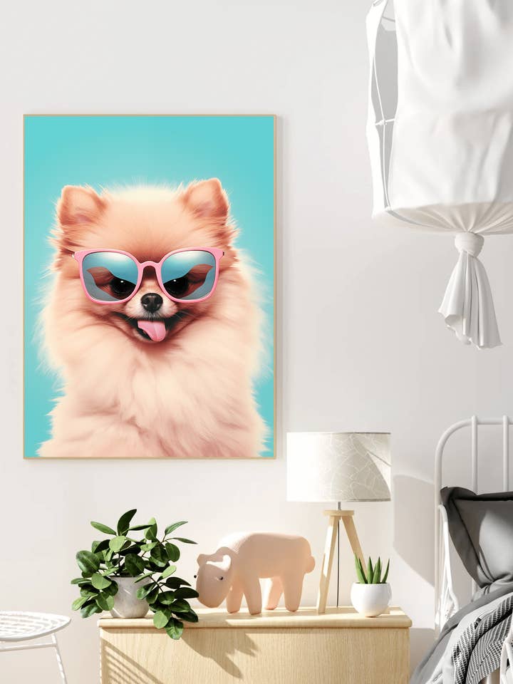 Stampa artistica da parete su tela POP-ART della Pomerania per la vendita all'ingrosso da parte di Arttique - Artistry Canvas Prints