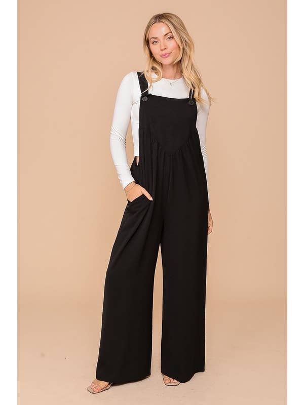 Vanilla Monkey - Wholesale Jumpsuit - Women's - Effortless Chic Wide-Leg Jumpsuit